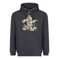 Smoke martini glasses and martini bottle Heavyweight Hoodie - AdoDesignShop