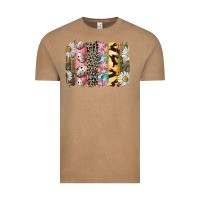 Vintage Coffee Easter Brushstroke With Quail Eggs Daisy And Bunny Vintage Tee - RanaPortraitStore