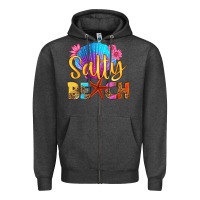 Charcoal Heather salty beach Zipper Hoodie - HRA Design Shop