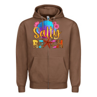 Chestnut salty beach Zipper Hoodie - HRA Design Shop