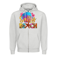 Dove Grey salty beach Zipper Hoodie - HRA Design Shop