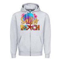 Heather Grey salty beach Zipper Hoodie - HRA Design Shop