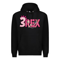 Black pink three rex Premium Hoodie - MaliasSmallBusiness