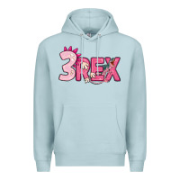 Blue Mist pink three rex Premium Hoodie - MaliasSmallBusiness