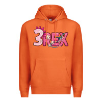 Carrot pink three rex Premium Hoodie - MaliasSmallBusiness