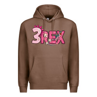Chestnut pink three rex Premium Hoodie - MaliasSmallBusiness