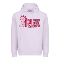 Lilac pink three rex Premium Hoodie - MaliasSmallBusiness