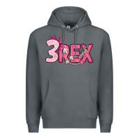 Rock pink three rex Premium Hoodie - MaliasSmallBusiness