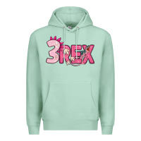 Seafoam pink three rex Premium Hoodie - MaliasSmallBusiness