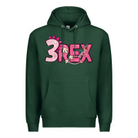 Sports Green pink three rex Premium Hoodie - MaliasSmallBusiness