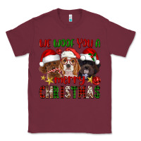 Burgundy We Woof You A Merry Christmas Classic Tee - FaDigitalArtStudio