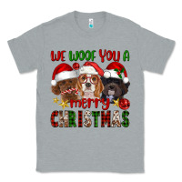 Heather Grey We Woof You A Merry Christmas Classic Tee - FaDigitalArtStudio