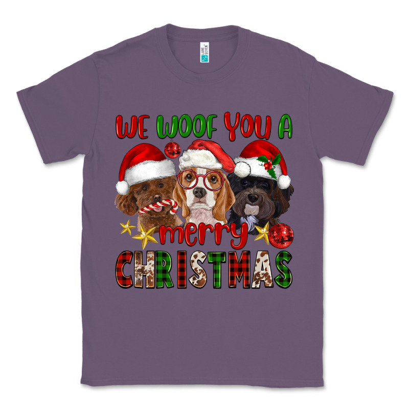 We Woof You A Merry Christmas Classic Tee by FaDigitalArtStudio | Teevron