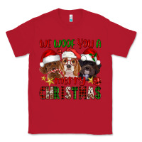 Red We Woof You A Merry Christmas Classic Tee - FaDigitalArtStudio