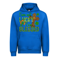 Cobalt I Am Not Lucky I Am Blessed St. Patricks Urban Hoodie - BundleAndBundleShop