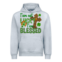 Heather Grey I Am Not Lucky I Am Blessed St. Patricks Urban Hoodie - BundleAndBundleShop