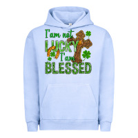 Pigment Grape Ice I Am Not Lucky I Am Blessed St. Patricks Urban Hoodie - BundleAndBundleShop
