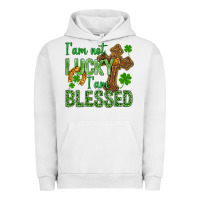 Pigment Lunar Rock I Am Not Lucky I Am Blessed St. Patricks Urban Hoodie - BundleAndBundleShop
