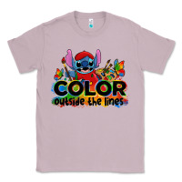Lilac color outside the lines autism stitch Classic Tee - Zillion Design Studio