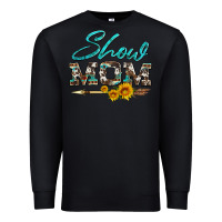 Black show mom aztec cowhide sunflower and arrow Premium Sweatshirt - Artiststas