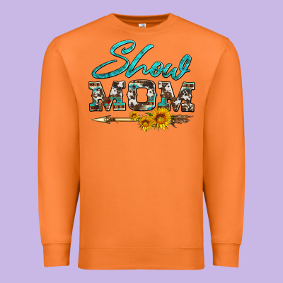 Show Mom Aztec Cowhide Sunflower And Arrow Premium Sweatshirt Designed By Artiststas