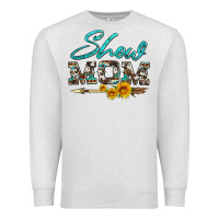 Oatmeal Heather show mom aztec cowhide sunflower and arrow Premium Sweatshirt - Artiststas