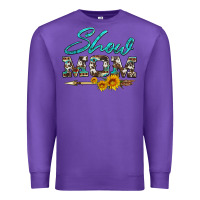 Purple show mom aztec cowhide sunflower and arrow Premium Sweatshirt - Artiststas