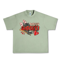 Oil Green little sister biggest fan baseball Urban Heavy Tee - Zillion Design Studio