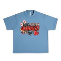 Pebble Blue little sister biggest fan baseball Urban Heavy Tee - Zillion Design Studio