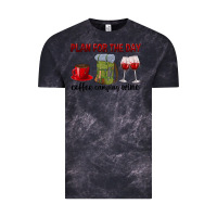 Cloud Black Plan for the day coffee camping wine Vintage Tee - texasbilliewilder