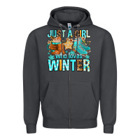 Smoke just a girl who loves winter Zipper Hoodie - FaDigitalArtStudio