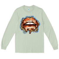 Matcha american football lips Long Sleeve Tee - Zillion Design Studio