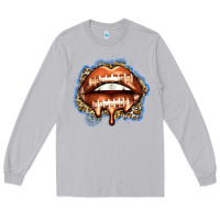 Moon Dust american football lips Long Sleeve Tee - Zillion Design Studio