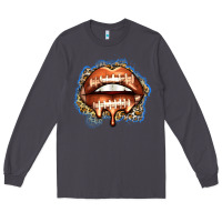 Smoke american football lips Long Sleeve Tee - Zillion Design Studio