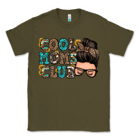 Army Green cool moms club messy bun Classic Tee - Zillion Design Studio