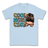 Dusty Blue cool moms club messy bun Classic Tee - Zillion Design Studio