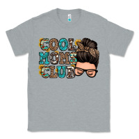 Heather Grey cool moms club messy bun Classic Tee - Zillion Design Studio