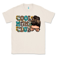 Natural cool moms club messy bun Classic Tee - Zillion Design Studio