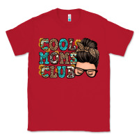Red cool moms club messy bun Classic Tee - Zillion Design Studio