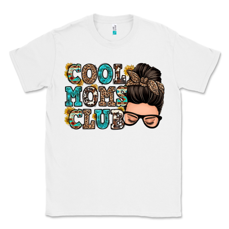 Cool Moms Club Messy Bun Classic Tee by Zillion Design Studio | Teevron
