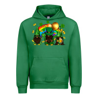 Emerald St. Patrick's afro gnomies with rainbow Urban Hoodie - BundleAndBundleShop