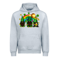 Heather Grey St. Patrick's afro gnomies with rainbow Urban Hoodie - BundleAndBundleShop