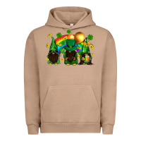 Pigment Burro St. Patrick's afro gnomies with rainbow Urban Hoodie - BundleAndBundleShop