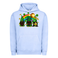 Pigment Grape Ice St. Patrick's afro gnomies with rainbow Urban Hoodie - BundleAndBundleShop