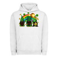 Pigment Lunar Rock St. Patrick's afro gnomies with rainbow Urban Hoodie - BundleAndBundleShop