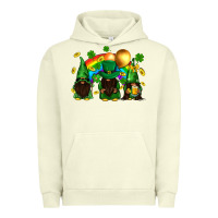 Pigment Pistachio St. Patrick's afro gnomies with rainbow Urban Hoodie - BundleAndBundleShop