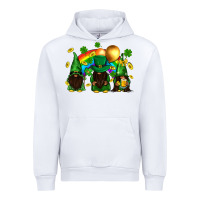 White St. Patrick's afro gnomies with rainbow Urban Hoodie - BundleAndBundleShop