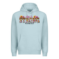 Blue Mist she is strong proverbs 31 25 Premium Hoodie - NancyCooperArtShop