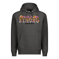 Charcoal Heather she is strong proverbs 31 25 Premium Hoodie - NancyCooperArtShop
