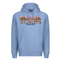 Colony Blue she is strong proverbs 31 25 Premium Hoodie - NancyCooperArtShop